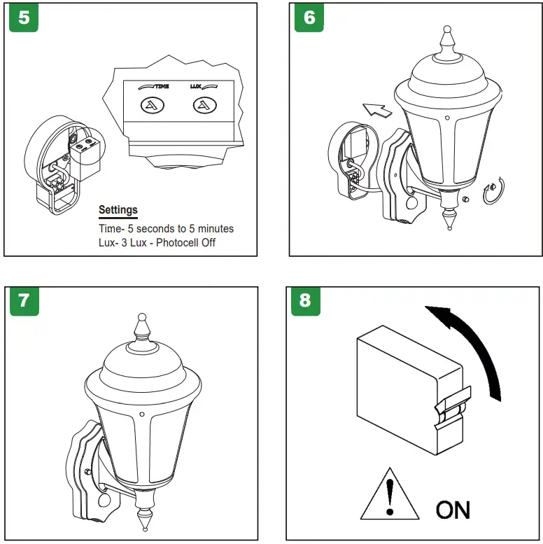 4lite 4L2 3412 Outdoor IP65 Wall Lantern Black - FIGURE 2