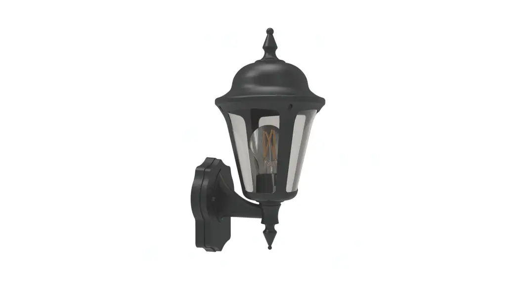 4lite 4l2-3412 Outdoor Ip65 Wall Lantern Black Instruction Manual