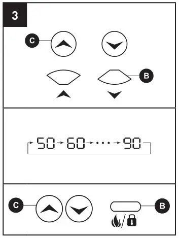 LifeSmart Infrared Heater - Set the temperature