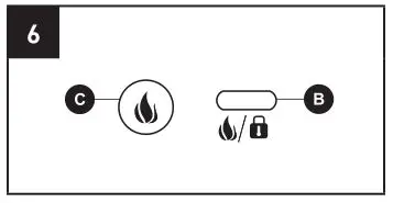 LifeSmart Infrared Heater - To power on or adjust the flame effect brightness