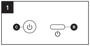 LifeSmart Infrared Heater - Turn the heater on or off