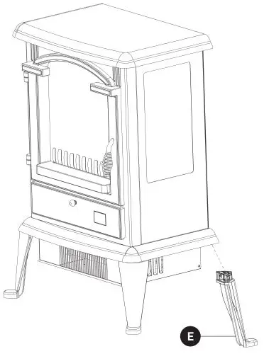 LifeSmart Infrared Heater - UNIT LEG ASSEMBLY