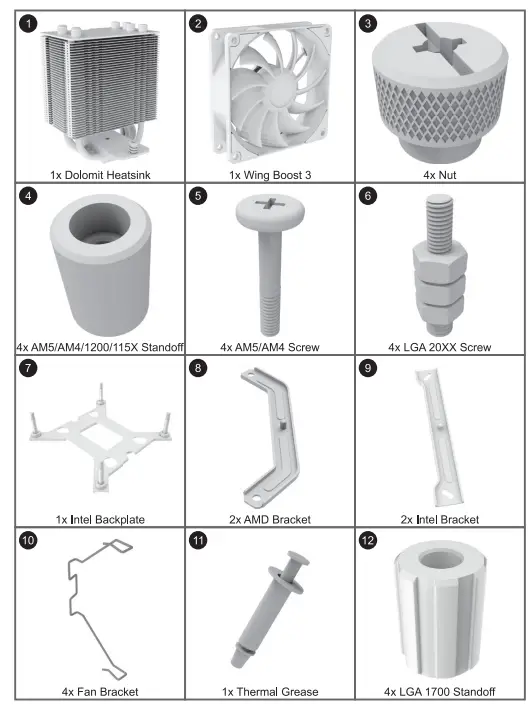Alpenfoehn Dolomit Premium CPU Cooler 1