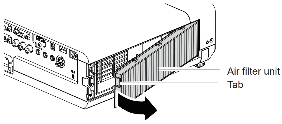 Panasonic ET-RFV300 Replacement Air Filter - fig 1