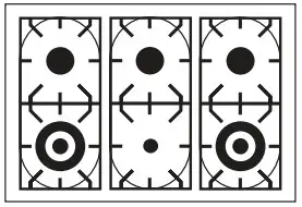 ILVE PD106DWE3 100cm Professional Plus Cooker with 6 Gas Burners - figure 6