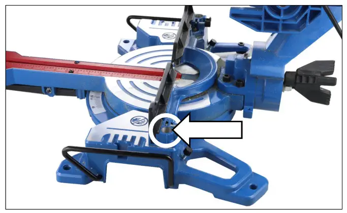 HYUNDAI HYMS2000E Electric Single Bevel Sliding Mitre Saw - Clamp