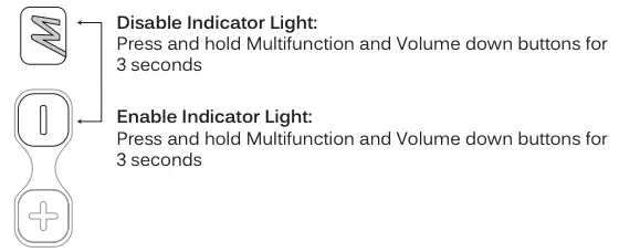 DISABLING STATUS INDICATOR LIGHT