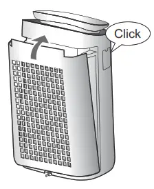 SHARP FP-J80EU Air Purifier With Humidifying Function - Back Panel