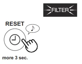 SHARP FP-J80EU Air Purifier With Humidifying Function - FILTER MAINTENANCE INDICATOR