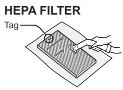 SHARP FP-J80EU Air Purifier With Humidifying Function - HEPA FILTER