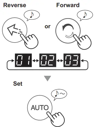 SHARP FP-J80EU Air Purifier With Humidifying Function - Select “Setting number”