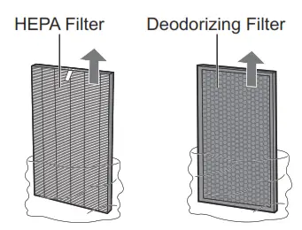 SHARP FP-J80EU Air Purifier With Humidifying Function - filter 1
