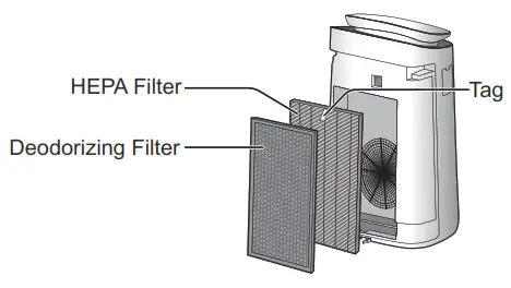 SHARP FP-J80EU Air Purifier With Humidifying Function - shown