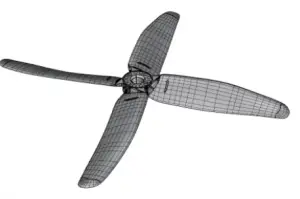 a close up of a propeller