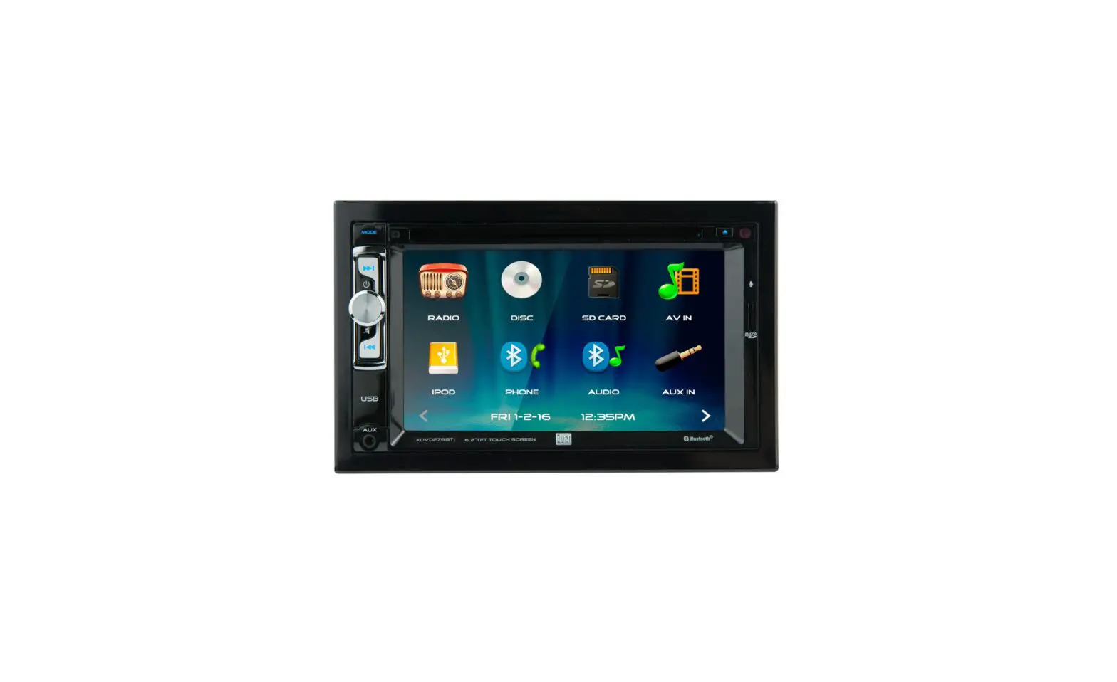 Dual Xdvd276bt Dvd Multimedia Receiver With Touch Screen Display Installation/ Owner's Manual