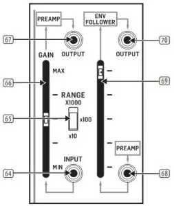 behringer 2600 Semi-Modular Analog Synthesizer with 3 VCOs - Envelope Follower Section