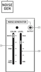 behringer 2600 Semi-Modular Analog Synthesizer with 3 VCOs - Noise Generator Section