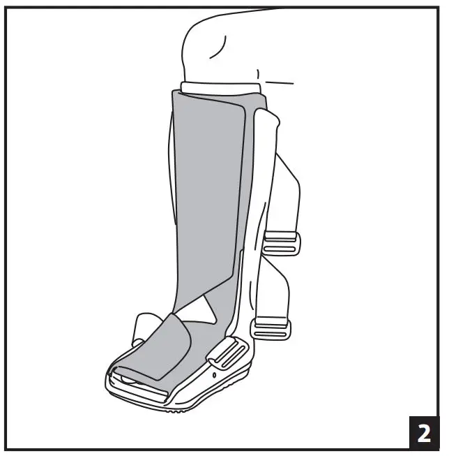 AIRCAST 01F102 FP Walker Foam Pneumatic - USING INSTRUCTIONS 2