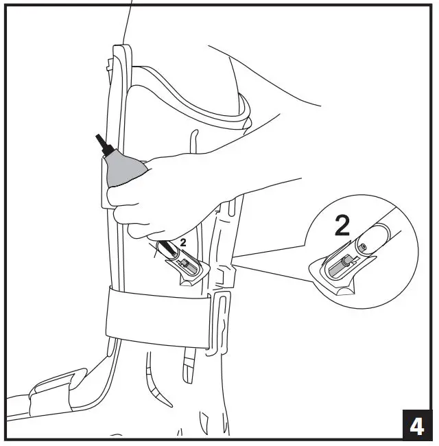 AIRCAST 01F102 FP Walker Foam Pneumatic - USING INSTRUCTIONS 4