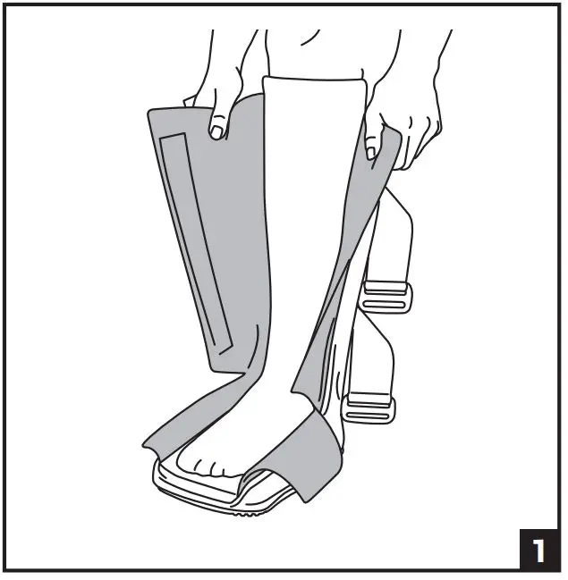 AIRCAST 01F102 FP Walker Foam Pneumatic - USING INSTRUCTIONS