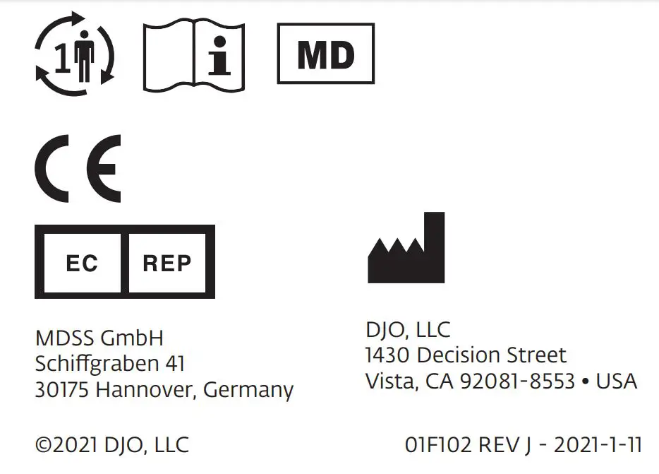 certification icon and address information