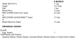 BAGEL DOUGH