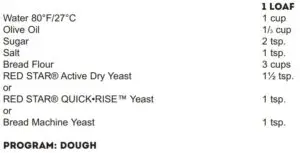 FOCACCIA BREAD DOUGH