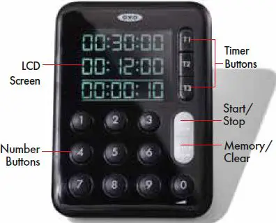 OXO 11303700 Good Grips Triple Task Kitchen Timer fig1