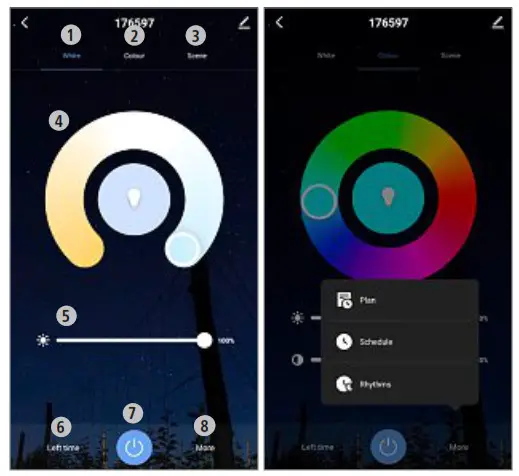 hama 176547 Lamps- Setting options