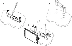 LOWRANCE Elite FS 9 Inch Fishing System -Gimbal bracket Mounting