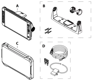 LOWRANCE Elite FS 9 Inch Fishing System - Parts included