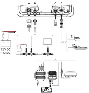 LOWRANCE Elite FS 9 Inch Fishing System - Wiring