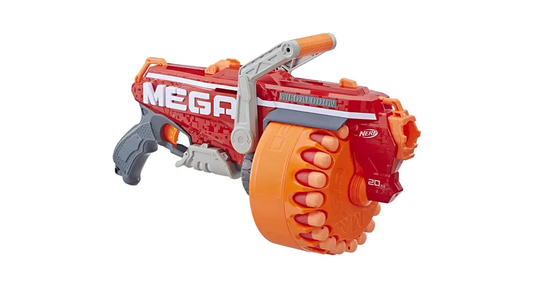 Nerf E2849 Megalodon N-strike Mega Toy Blaster With 20 Official Mega Whistler Darts Instruction Manual