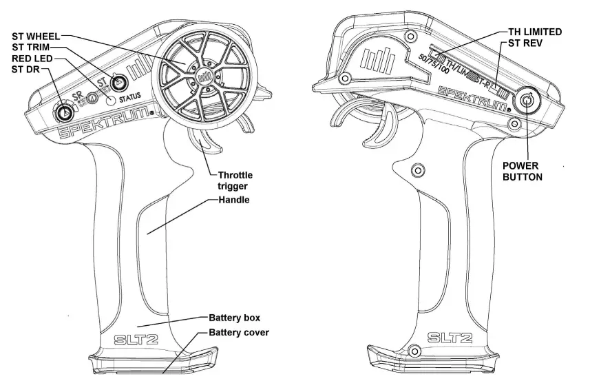 HORIZON HOBBY SLT2 2CH 2 4GHz Transmitter - FIGURE 1