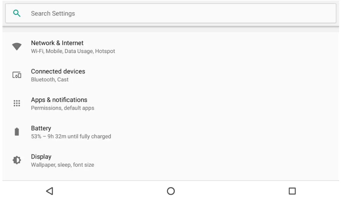 RISU ENHANCEMENT03 Smart Tablet - etting interface