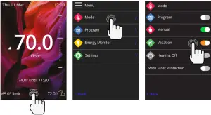 Warmup TM 6iE Smart Wifi Thermostat for Underfloor Heating - Settings 3