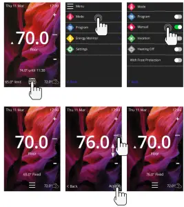 Warmup TM 6iE Smart Wifi Thermostat for Underfloor Heating - Settings 4