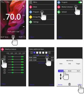 Warmup TM 6iE Smart Wifi Thermostat for Underfloor Heating - Settings 5