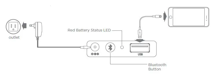 iHOME iCVBT12 Glow Ring XL Oversized Rechargeable Vanity Speaker-2