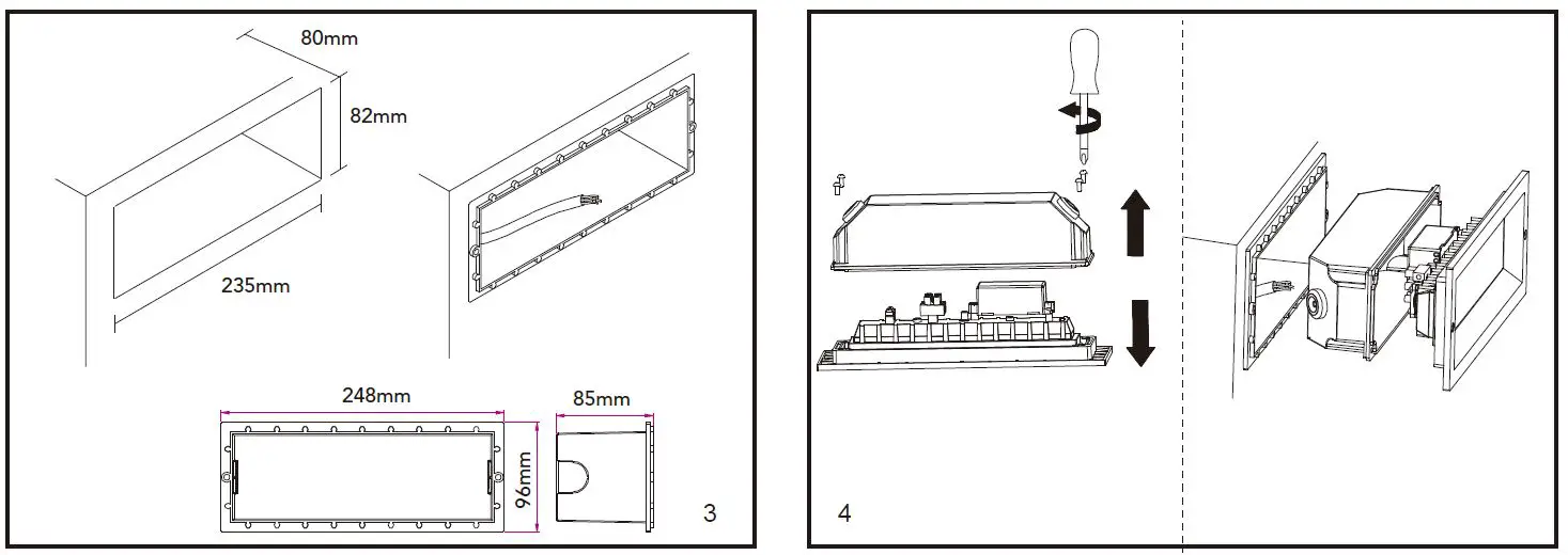 ROBUS RTI1330-25 TIBO 13W LED Brick Light 3000K fig 2