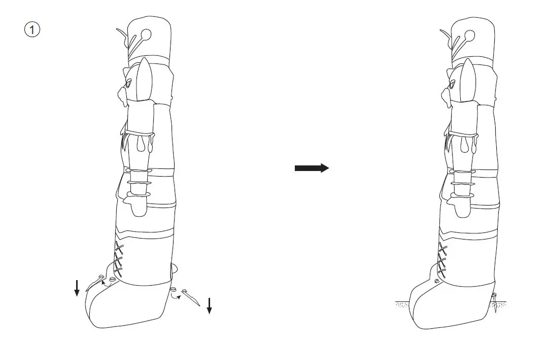 anko DF-2021114FTL Low Voltage 4FT Nutcracker Inflatable-1