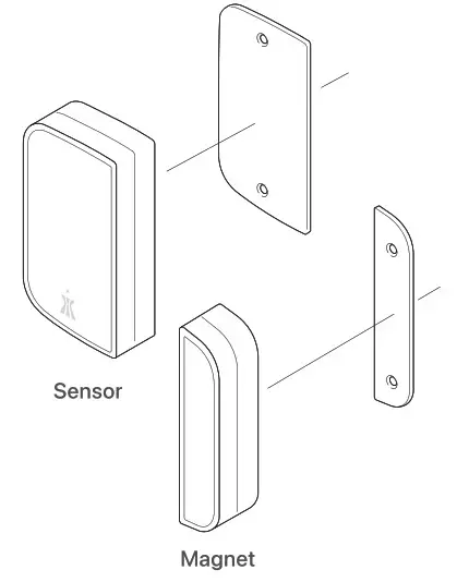 Pamex KP1 DS Kapture Door Sensor- Install with Stickers