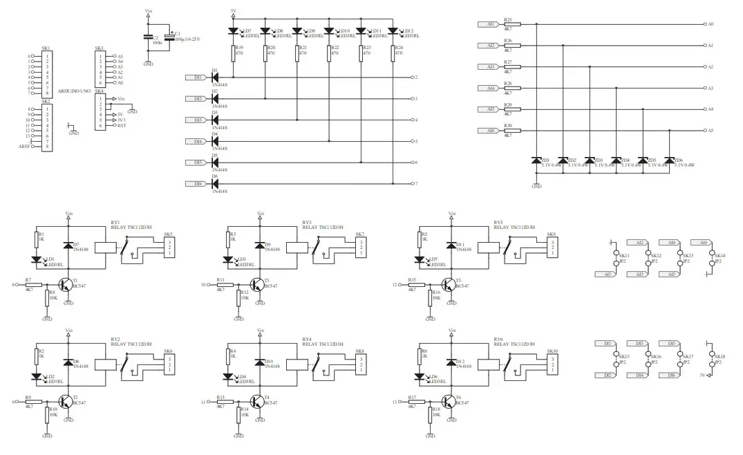 WHADDA KA05 Expansion Module - CONNECTION DIAGRAM 2
