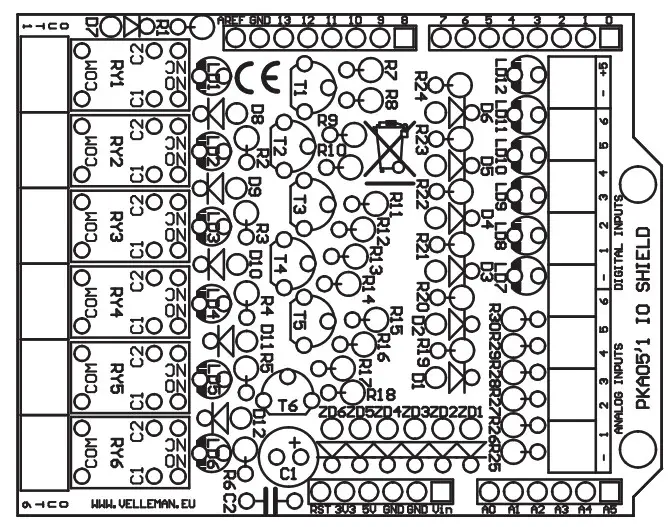 WHADDA KA05 Expansion Module - CONNECTION DIAGRAM 3