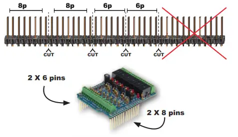 WHADDA KA05 Expansion Module - Male header