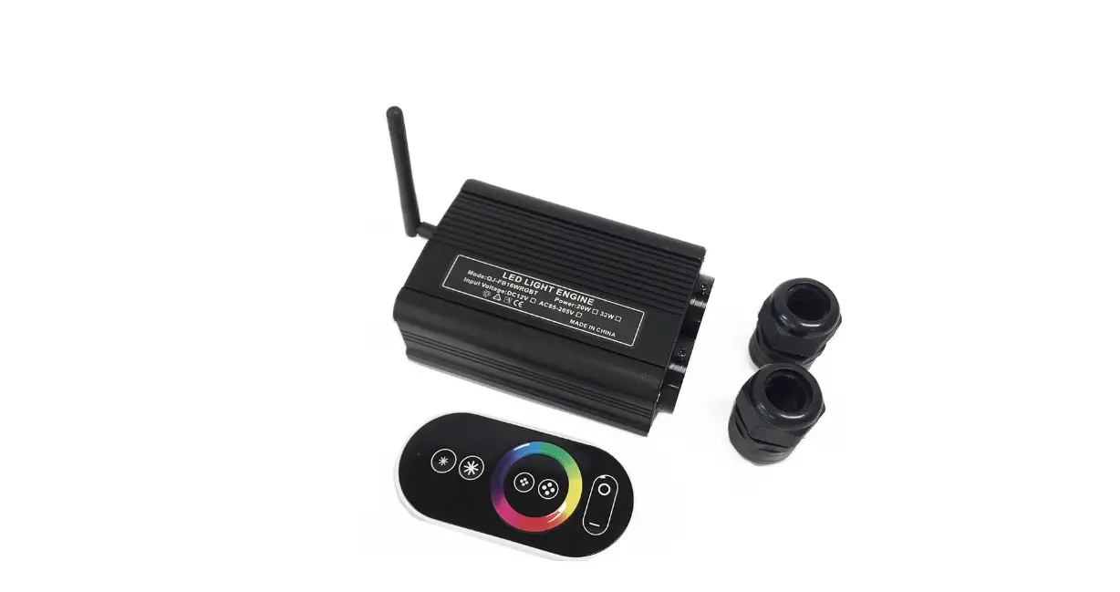 Led Light Hut Qj-fb32rgbwrfdmx 32w Rgbw Fiber Light Optics User Manual