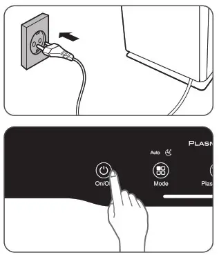 WINIX AZBU330-HWE Zero Air Purifier- INITIAL OPERATION