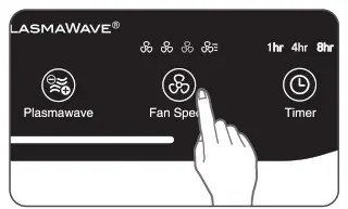 WINIX AZBU330-HWE Zero Air Purifier- Manual Mode
