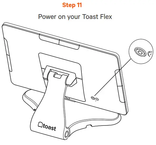 toast TT200B POS System - Power on your Toast Flex
