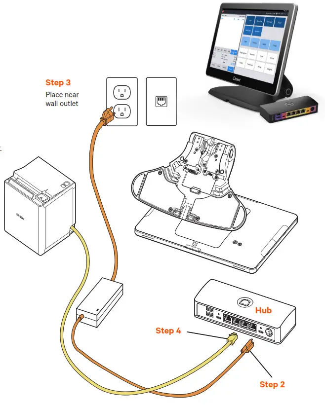 toast TT200B POS System - Toast Flex Toast Hub